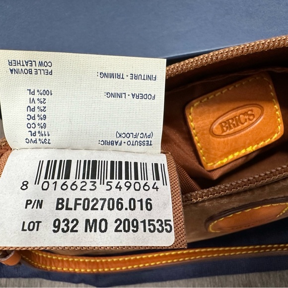 Bric’s camel caviar suede leather mini bag. - Picture 10 of 16